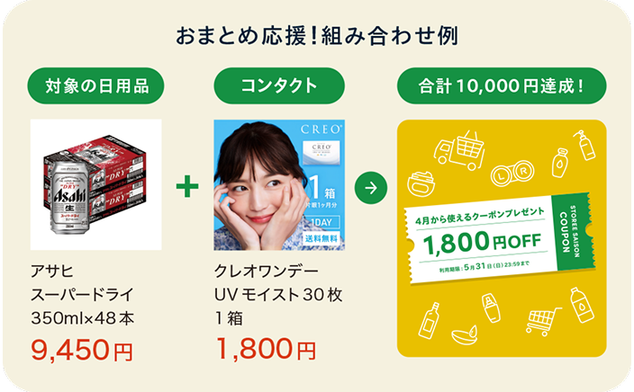 おまとめ応援！組み合わせ例